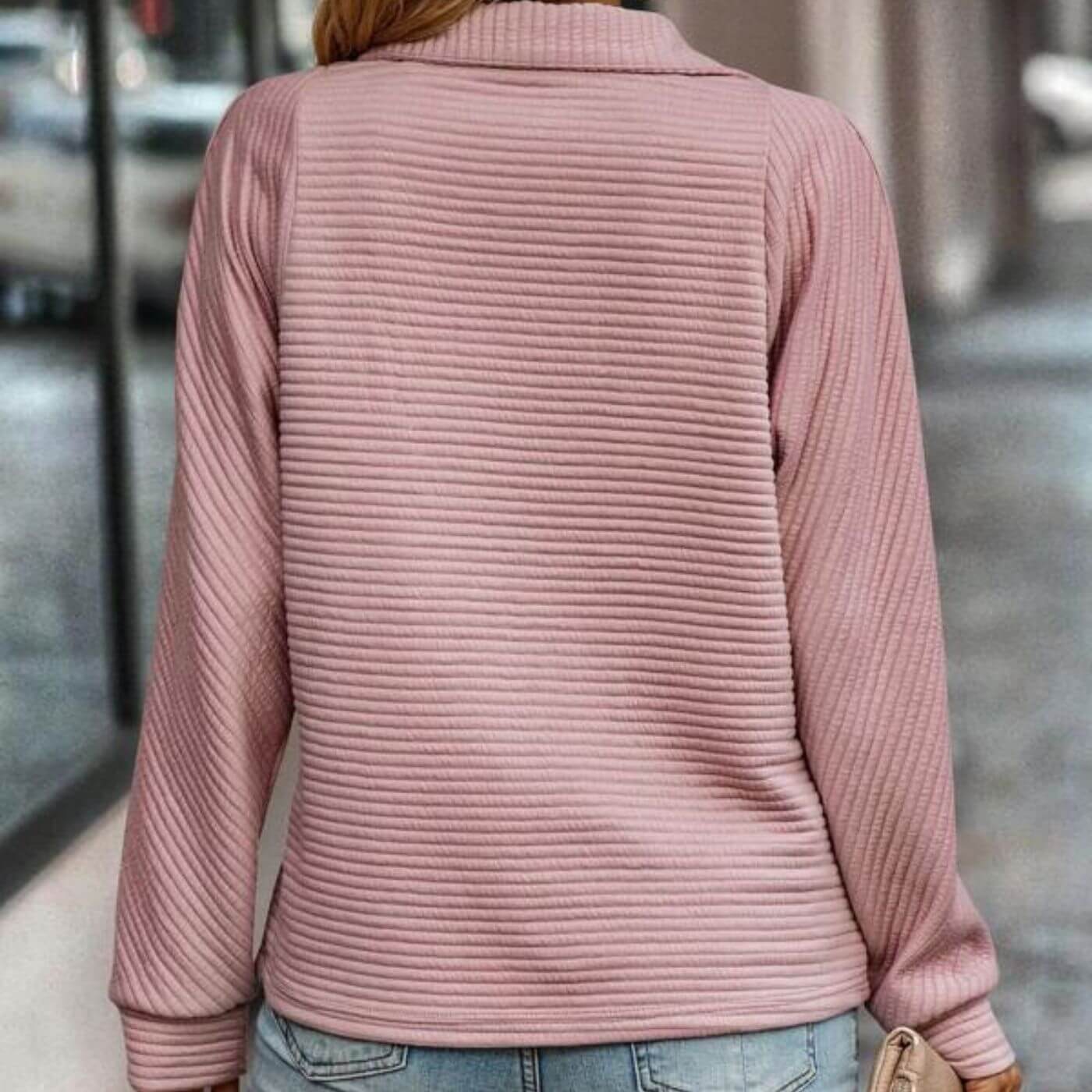 Nordberg™ | Elegant Dragkedjetröja med V-hals