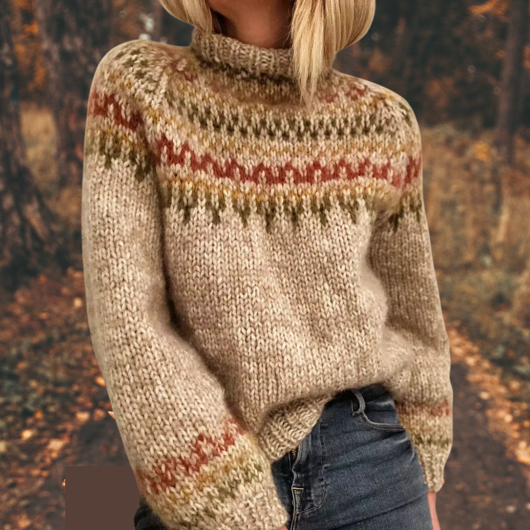 Nordberg™ | Dam Nordic Stickad Tröja