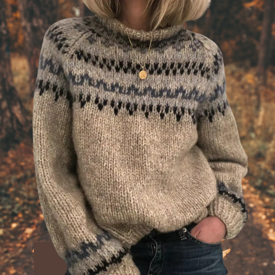 Nordberg™ | Dam Nordic Stickad Tröja